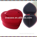 fashion Heart shape customized EVA fabric jewelry storage case